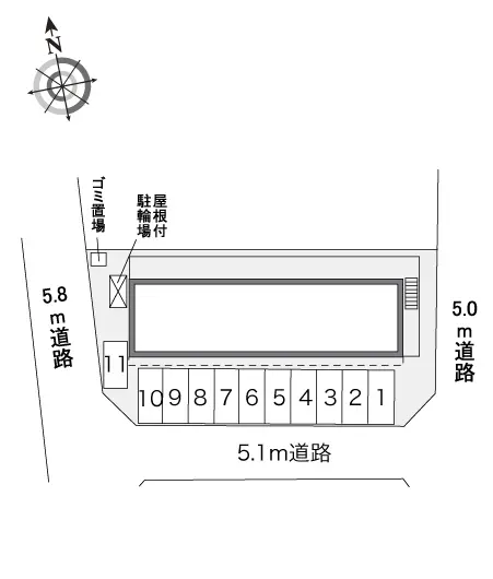 ★手数料０円★磐田市豊岡　月極駐車場（LP）